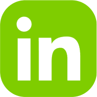 Green LinkedIn logo