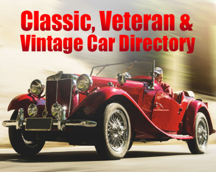 Classic, Veteran and Vintage Car Directory advertising