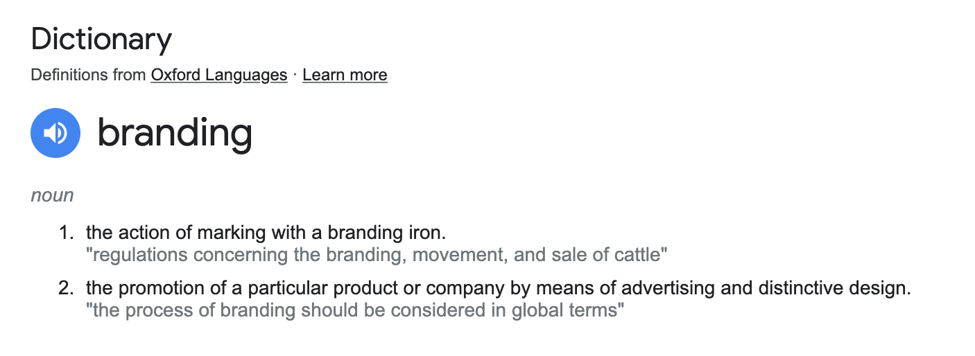 Branding definition