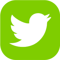 Green Twitter logo
