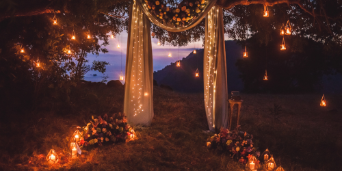 Enchanted forest fairytale wedding