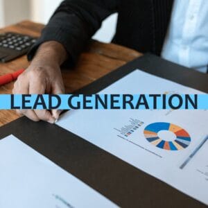 Marketer reviewing lead generation strategy for 2025