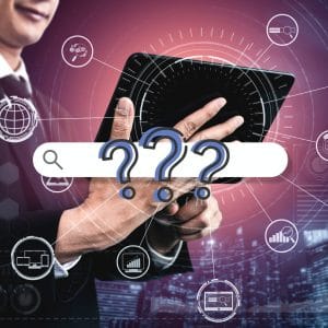 Business owner frustrated by invisible website on search engines